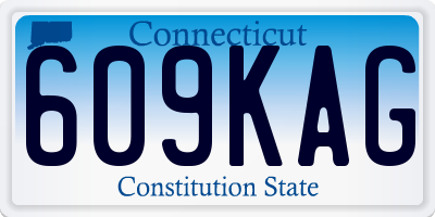 CT license plate 609KAG