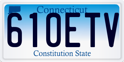 CT license plate 610ETV