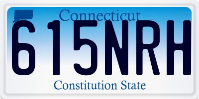 CT license plate 615NRH