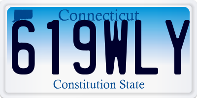 CT license plate 619WLY