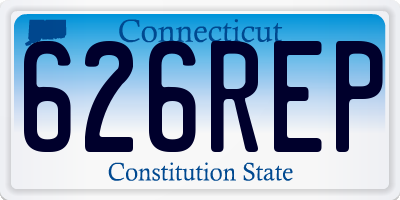 CT license plate 626REP