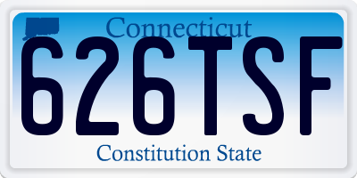 CT license plate 626TSF