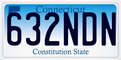 CT license plate 632NDN