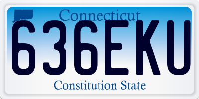 CT license plate 636EKU