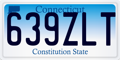 CT license plate 639ZLT