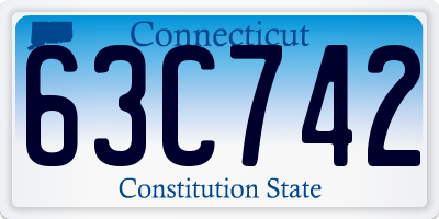 CT license plate 63C742