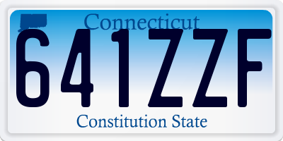 CT license plate 641ZZF