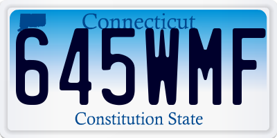 CT license plate 645WMF
