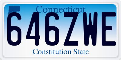 CT license plate 646ZWE