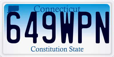 CT license plate 649WPN