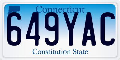 CT license plate 649YAC