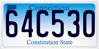 CT license plate 64C530