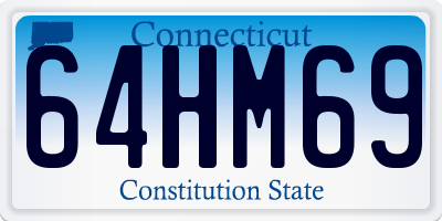 CT license plate 64HM69