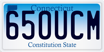 CT license plate 650UCM