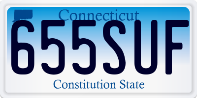 CT license plate 655SUF