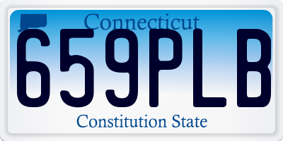 CT license plate 659PLB