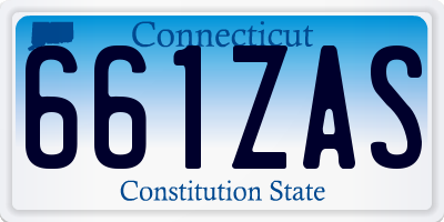 CT license plate 661ZAS