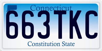 CT license plate 663TKC