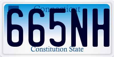 CT license plate 665NH