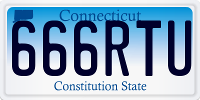 CT license plate 666RTU