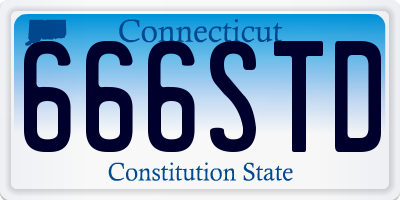 CT license plate 666STD