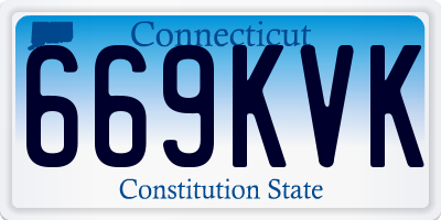 CT license plate 669KVK