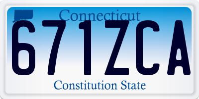 CT license plate 671ZCA