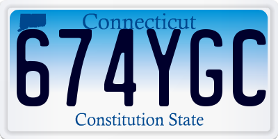 CT license plate 674YGC