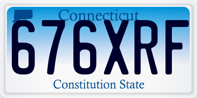 CT license plate 676XRF