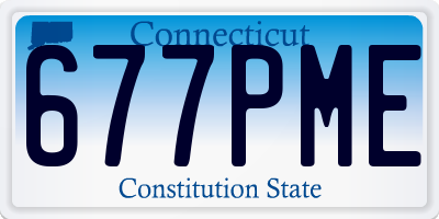 CT license plate 677PME