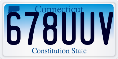 CT license plate 678UUV