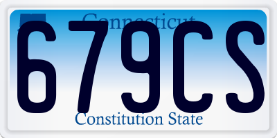 CT license plate 679CS