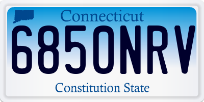 CT license plate 6850NRV