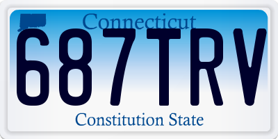CT license plate 687TRV