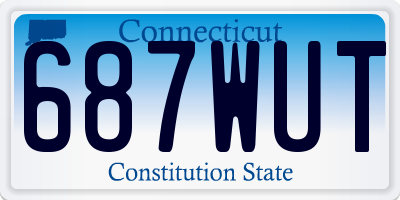 CT license plate 687WUT