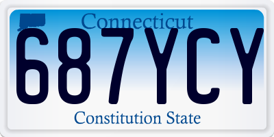 CT license plate 687YCY