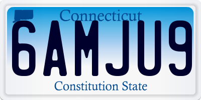 CT license plate 6AMJU9