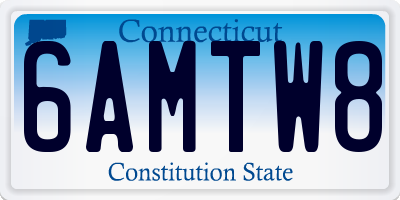 CT license plate 6AMTW8