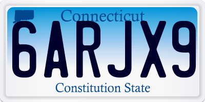 CT license plate 6ARJX9