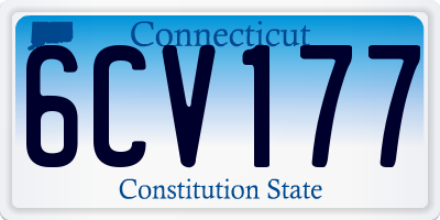 CT license plate 6CV177