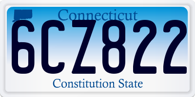 CT license plate 6CZ822