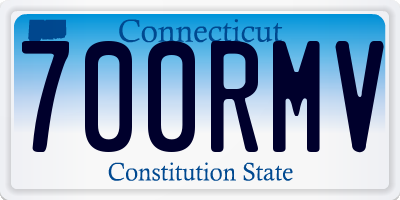 CT license plate 700RMV