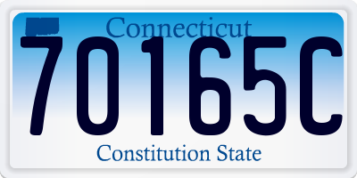 CT license plate 70165C