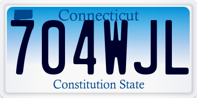 CT license plate 704WJL