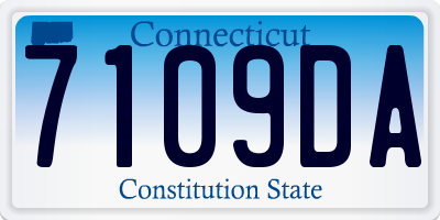 CT license plate 7109DA