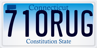 CT license plate 710RUG