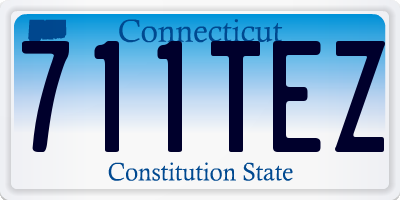 CT license plate 711TEZ