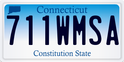 CT license plate 711WMSA