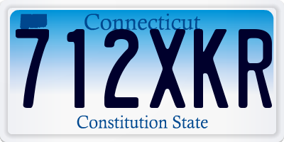 CT license plate 712XKR