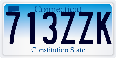 CT license plate 713ZZK